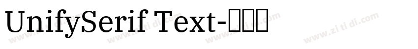 UnifySerif Text字体转换